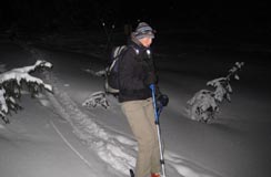 Night Skitouring  on Seymour Mountain